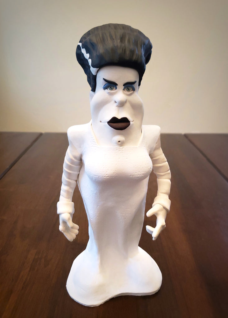 The Bride of Frankenstein OOAK polymer clay sculpture – Fiendish