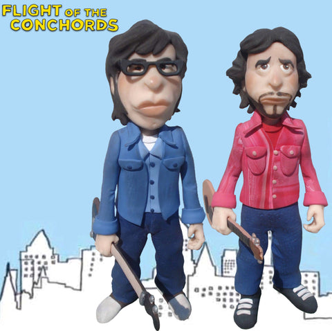 Flight Of the Conchords OOAK polymer clay sculpture