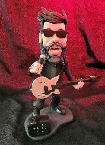 Justin Furstenfeld OOAK polymer clay sculpture Blue October NOT FOR SALE