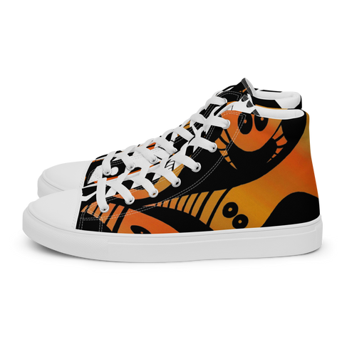 Scary Monsters Dual Design Men’s high top canvas shoes