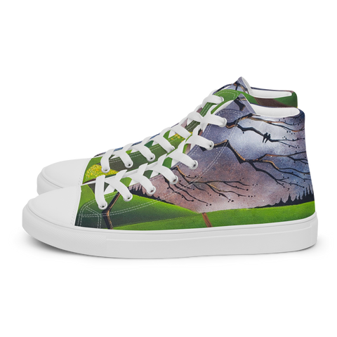 Delivered Men’s high top canvas shoes