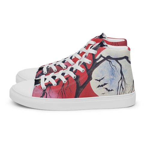 Killing Moon - It's Never Enough Bats Men’s high top canvas shoes