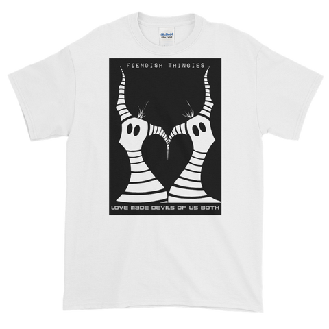 Love Made Devils Of Us Both White Short-Sleeve T-Shirt Mens Style