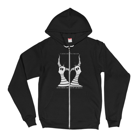 Love Made Devils Of Us Both zipper Hoodie sweatshirt