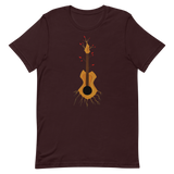 Lead Short-Sleeve Unisex T-Shirt Bella Brand Guitar Branches
