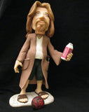 The Dude from Big Lebowski OOAK polymer clay sculpture - Fiendish Thingies - 1
