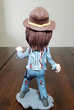 Zombie Carl from the Walking Dead OOAK polymer clay sculpture Chandler Riggs