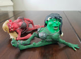 Olga the Pinup OOAK polymer clay sculpture