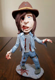Zombie Carl from the Walking Dead OOAK polymer clay sculpture Chandler Riggs