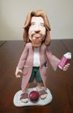 The Dude from Big Lebowski OOAK polymer clay sculpture
