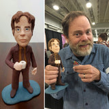 Dwight Schrute from the Office Rainn Wilson OOAK polymer clay sculpture