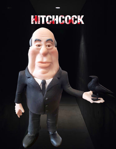 Alfred Hitchcock OOAK polymer clay sculpture the Birds