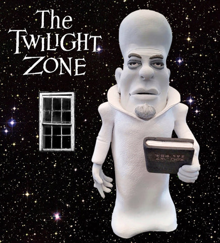 The Twilight Zone Kanamit OOAK polymer clay sculpture alien