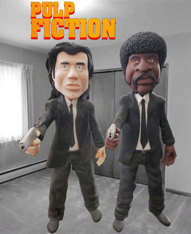 Pulp Fiction Jules and Vince custom OOAK polymer clay sculpture