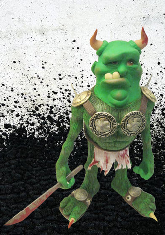 Jason the Troll OOAK polymer clay sculpture