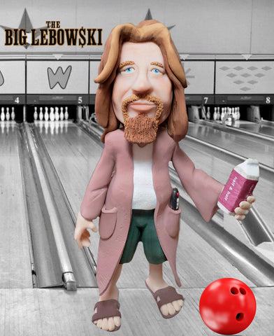 The Dude from Big Lebowski OOAK polymer clay sculpture