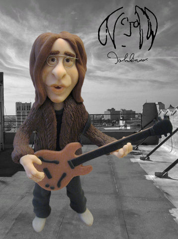 John Lennon OOAK polymer clay sculpture