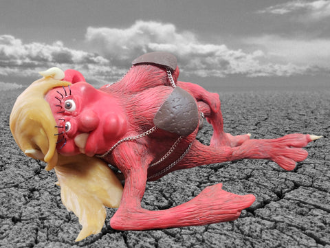 Helga the Pinup OOAK polymer clay sculpture