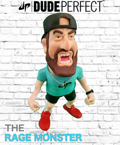 Dude Perfect Rage Monster OOAK polymer clay sculpture Tyler Toney