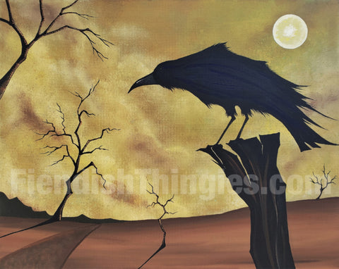 As the Crow Flies 11" x 14" framed print