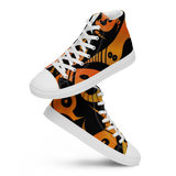 Scary Monsters and Super Creeps Orange Men’s high top canvas shoes