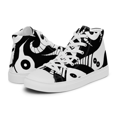 Scary Monsters and Super Creeps Men’s high top canvas shoes