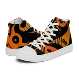 Scary Monsters and Super Creeps Orange Men’s high top canvas shoes