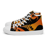 Scary Monsters and Super Creeps Orange Men’s high top canvas shoes