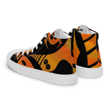 Scary Monsters and Super Creeps Orange Men’s high top canvas shoes