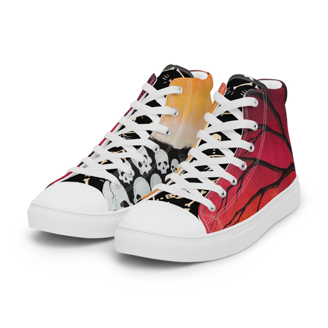 Good Morning Sunshine Men’s high top canvas shoes