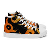 Scary Monsters and Super Creeps Orange Men’s high top canvas shoes