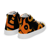 Scary Monsters and Super Creeps Orange Men’s high top canvas shoes