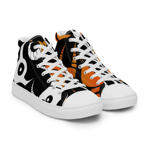 Scary Monsters Dual Design Men’s high top canvas shoes