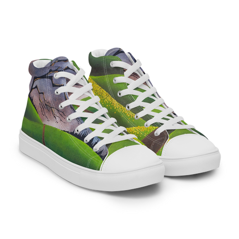 Delivered Men’s high top canvas shoes